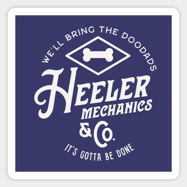 Heeler Mechanics Magnet by Cat Bone Design